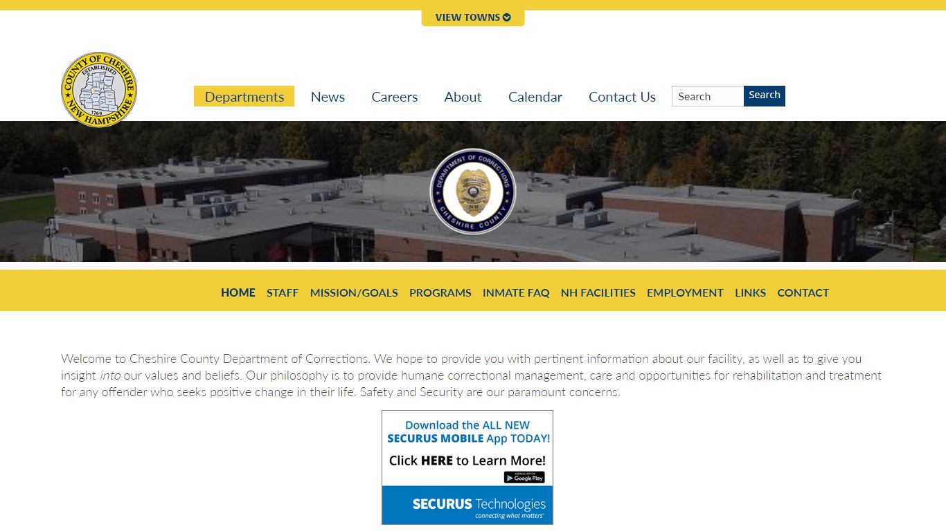 Department of Corrections - Cheshire County